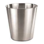 Pewter Veil Collection Wastebasket, 9 Quart, Brushed Stainless Steel